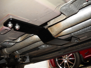 Steel Exhaust Tie Bar 08-up Dodge Challenger - Click Image to Close